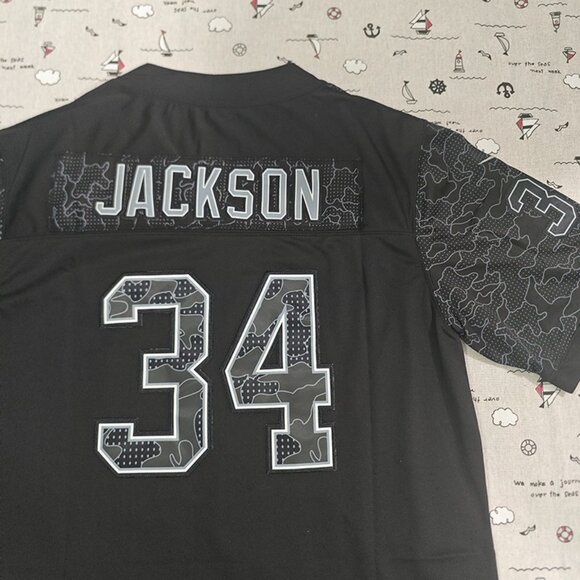 NFL Nike Black Los Angeles Raiders Jersey No. 34 - Picture 6 of 6